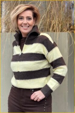 INUZ-Vest Afke bruin geel-INU260013