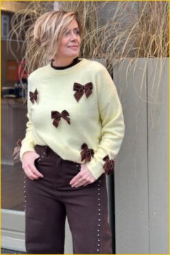 Alternative view of INUZ-Trui Bow geel -INU260014