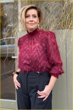 Alternative view of INUZ Top Shela bordeaux-INU250333