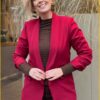 INUZ-Blazer Amila wijnrood-INU260015