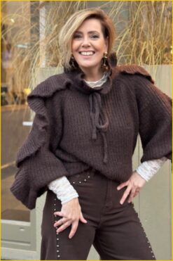 INUZ SELECT- Trui Emma bruin-SEL260014