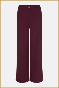 Alternative view of YDENS-pants solange burgundy-YDE250037