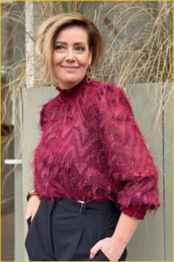 INUZ Top Shela bordeaux-INU250333