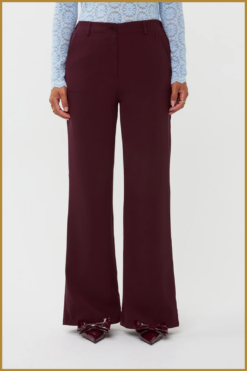 YDENS-pants solange burgundy-YDE250037