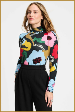 POM-TURTLENECK - Autumn Garden multi-POM250100