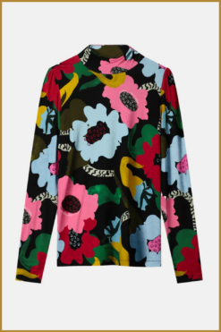 Alternative view of POM-TURTLENECK - Autumn Garden multi-POM250100